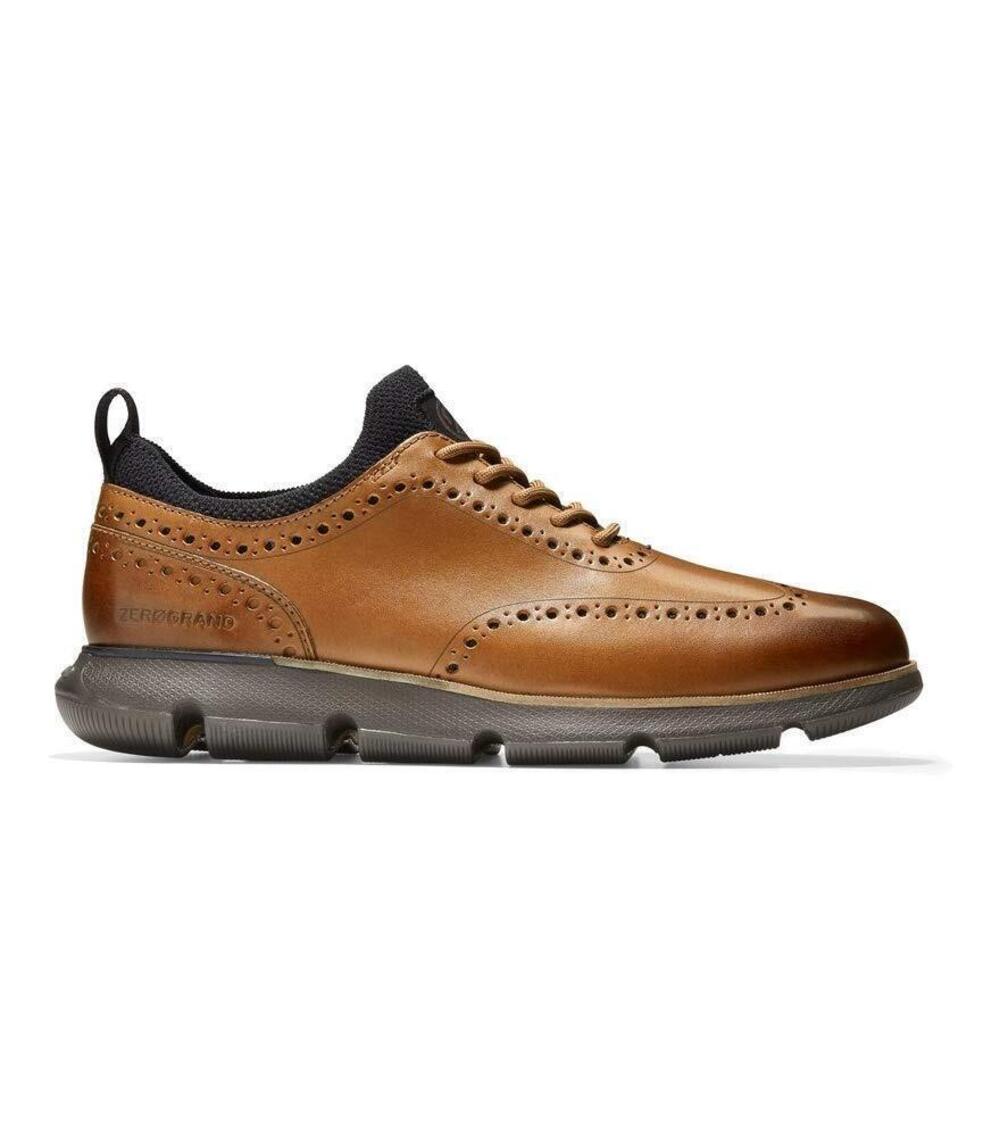 COLE HAAN 4.ZEROGRAND WING TIP OXFORD BRITISH TAN/JAVA 10 D (M)